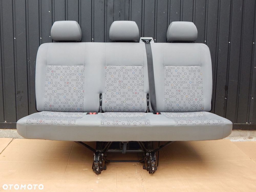 vw t5 caravelle fotel kanapa ławka trójka 3 rząd tył ox - 1