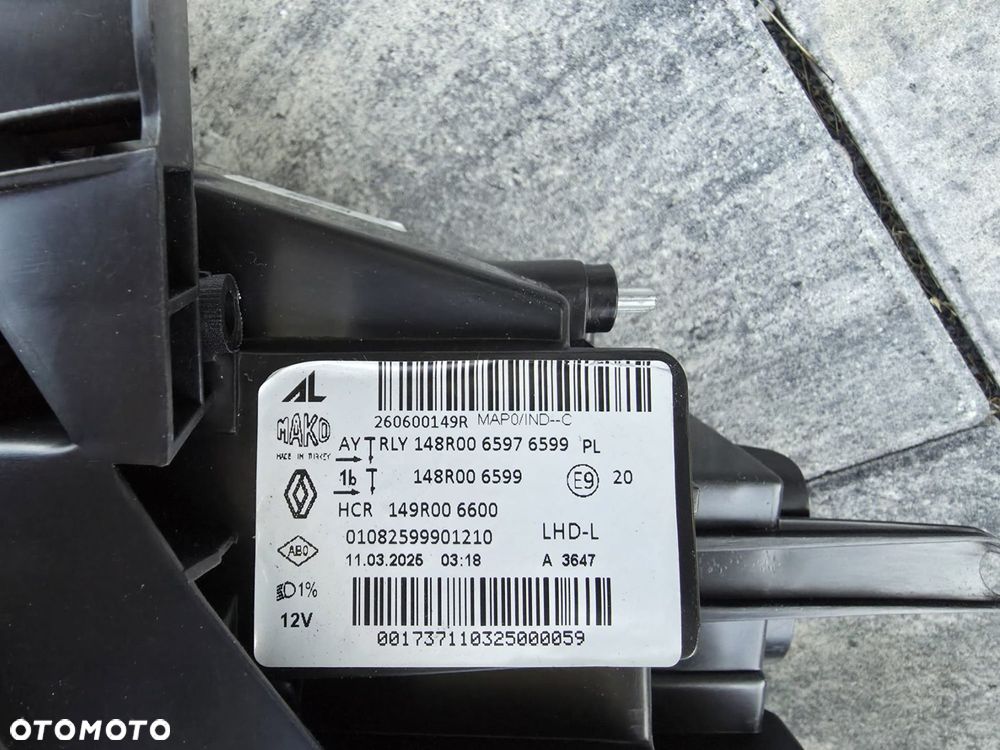 renault clio v 5 lift lampa lewa przód full led 260600149r - 9