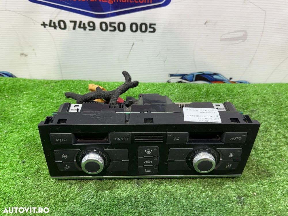PANOU CENTRAL COMANDA CLIMA AUDI A6 E SE SEDAN 2.0 DIESEL 2009 COD OEM 4F2820043T 2006-2010 - 2