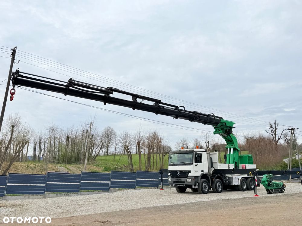 Mercedes-Benz * HDS Palfinger 150002 + FLY JIB PJ 170 * Mercedes Actros 8x6 * Dźwig * 40 TON * Wyciągarka * 35 Metrów * Kosz * - 23