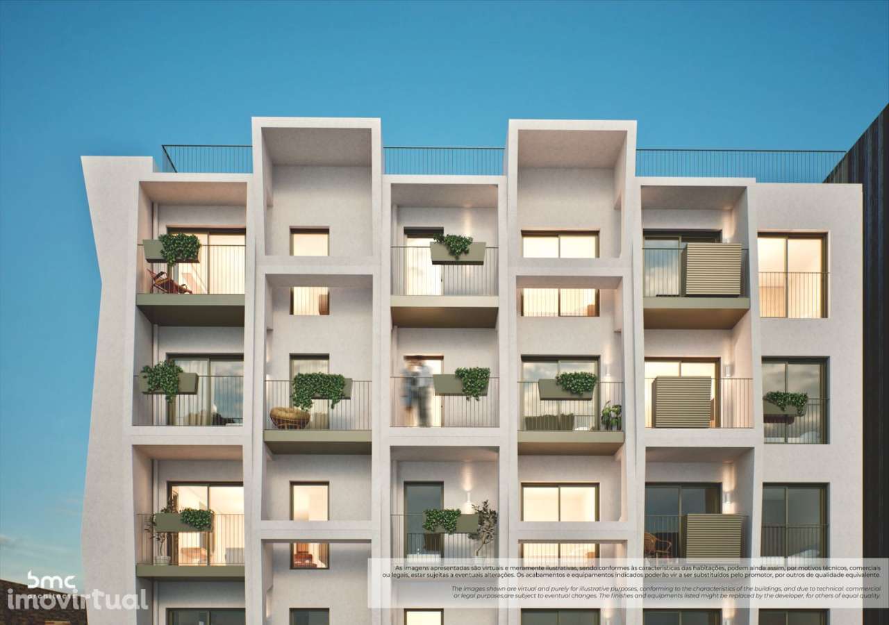 T2 Novo c/ Lugar de Garagem em Matosinhos (Metro Parque de Real) - Grande imagem: 5/15