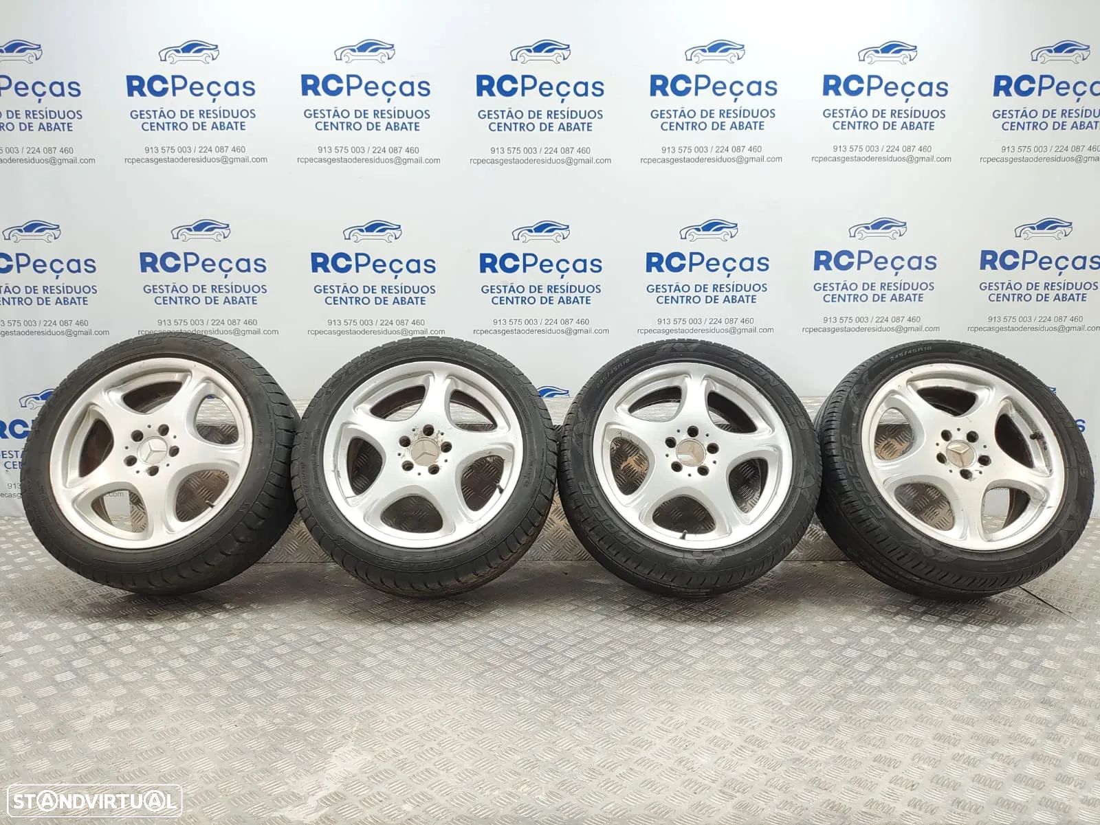 Conjunto Jantes 18 Mercedes Benz Class S W220 8J ET44 5x112 - 1