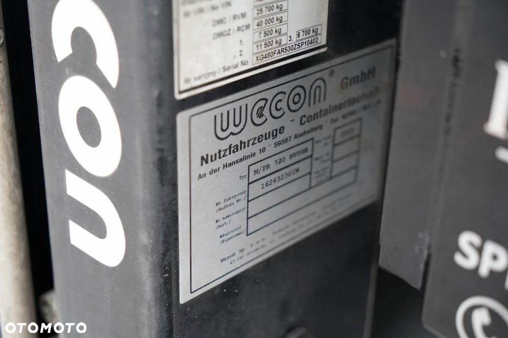 DAF XG 480 / ZESTAW TANDEM / 120 M3 / PRZEJAZDOWY /  OŚ PODNOSZONA / KLIMA POSTOJOWA /  WECON  / SAF / 2023 R - 37