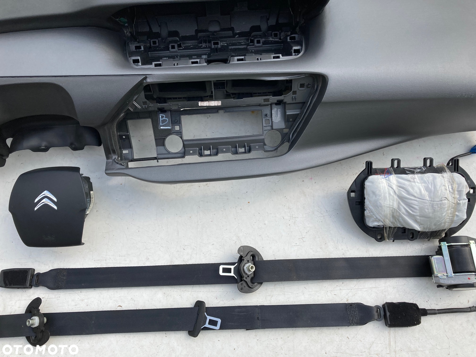 CITROEN C4 PICASSO 2 II DESKA ROZDZIELCZA KONSOLA KOKPIT PULPIT PÓŁKA PARAPET PODUSZKI AIRBAG AIR BAG SRS - 5