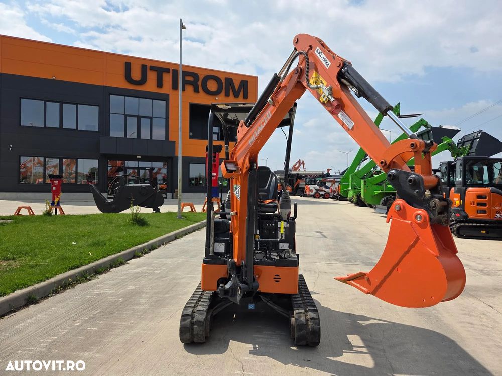 Hitachi ZX19U-6, 2tone, 2024, 539h, rotire in gabarit, Adanc sapare 2,5m, CUPLA RAPIDA+3 CUPE, Senile cauciuc 80% ok extensibile, latime 0,8m, inst picon, LAMA, produs in JAPONIA, sistem antifurt, posibilitate leasing 4ani-CA NOU-PROMOTIE 18.900 EUR+Tva - 14