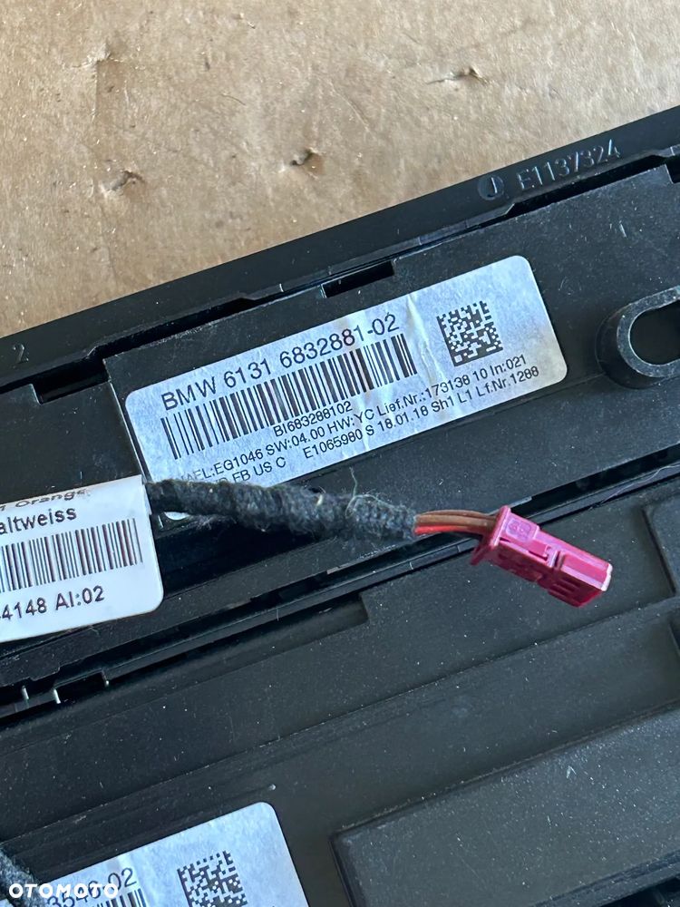 BMW F20 F30 PANEL KLIMATYZACJI RADIA 6832881 - 3