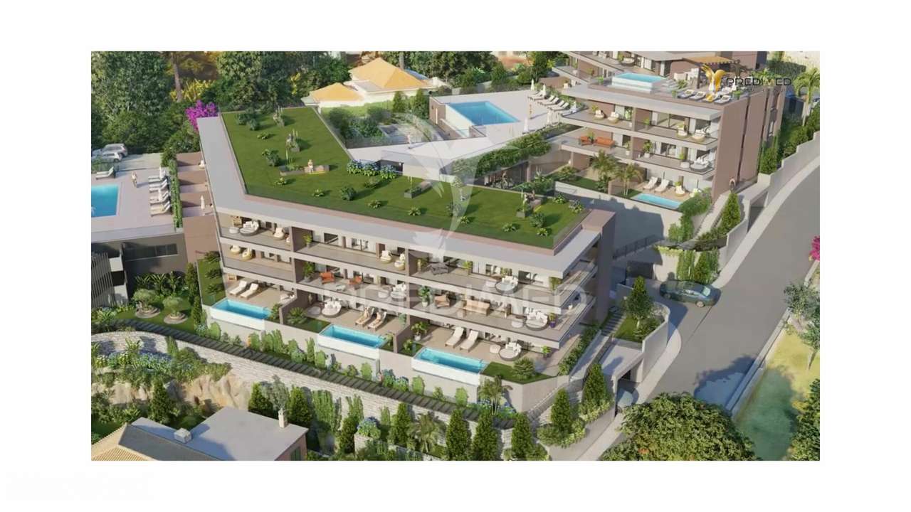 Apartamento T2 Jardim e piscina privada vista mar - Grande imagem: 2/37