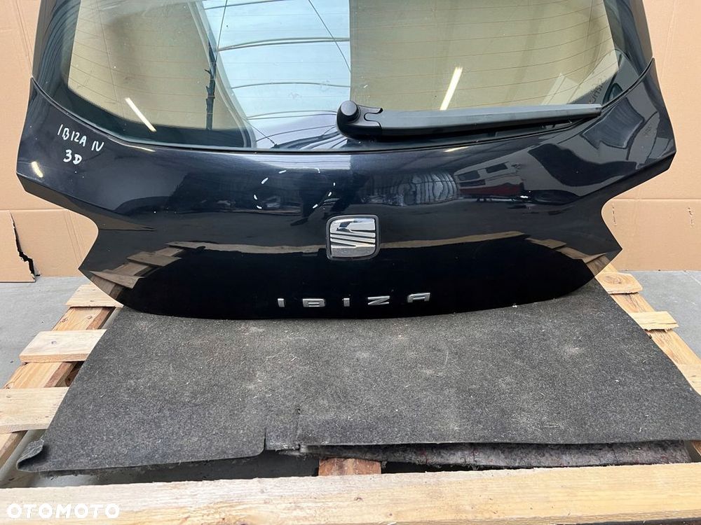 KLAPA TYLNA pokrywa bagażnika SEAT IBIZA MK4 IV 6J 3D Kod lakieru: - - 3
