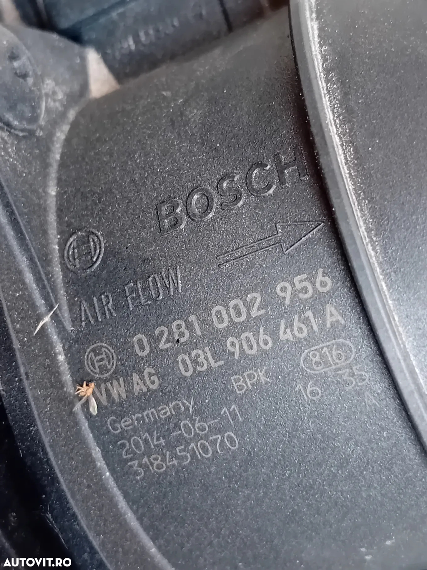 Debitmetru Aer Audi A6 4G C7 A5 A4 B8 Q3 Q5 2.0 Tdi Motor CVNH Cod 03L906461A Cutie NYU - 5