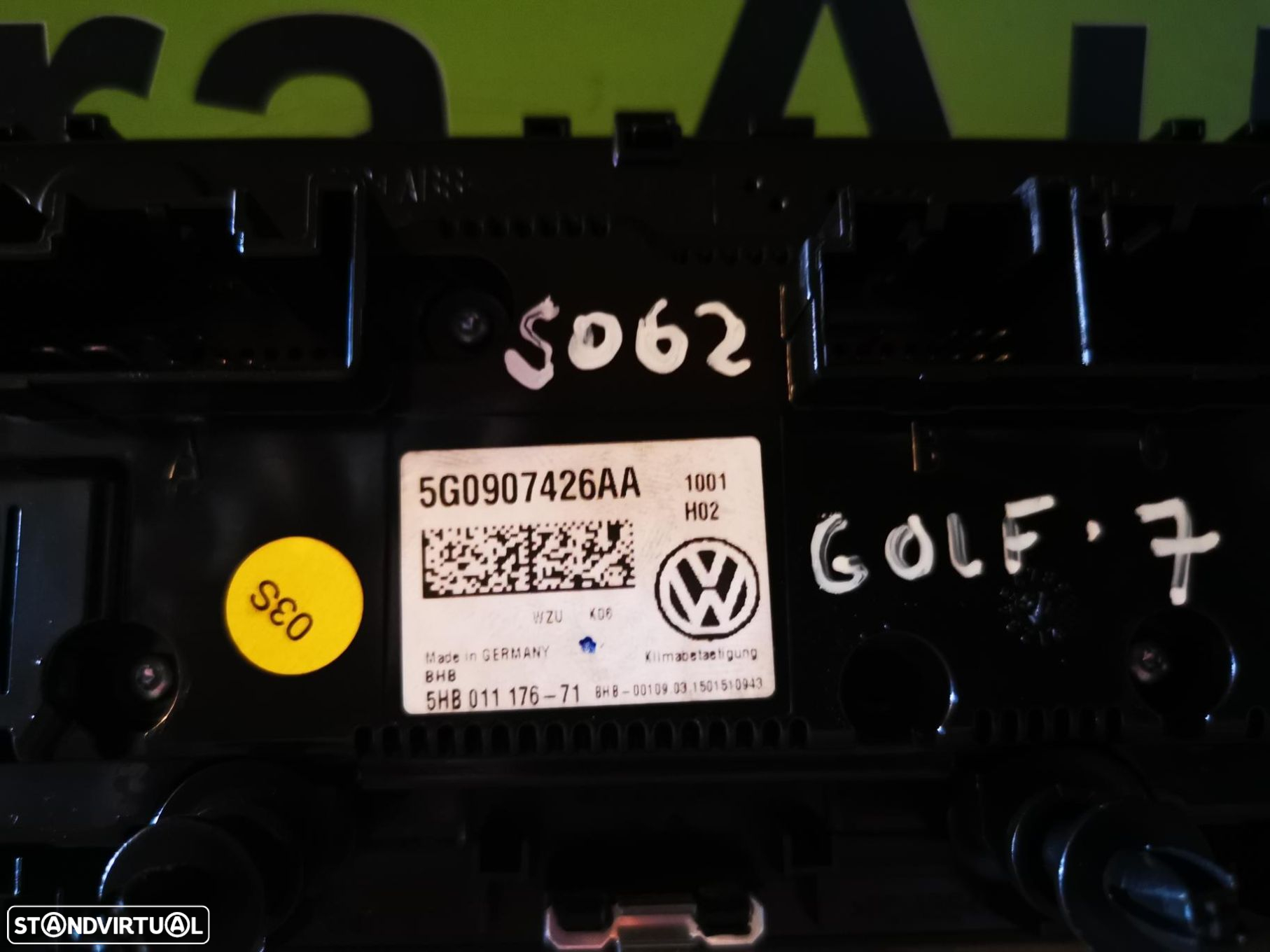 VW GOLF 7 / VII CLIMATRONIC - S062 - 6