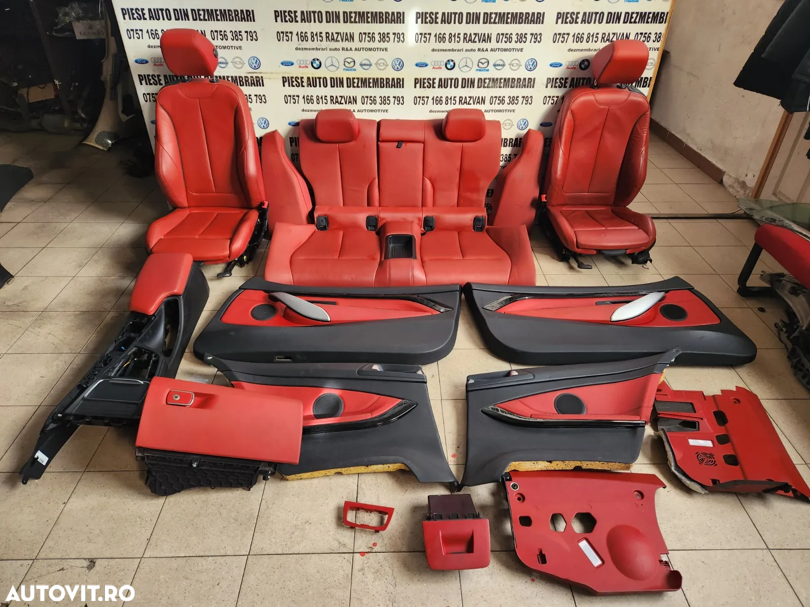 Interior Complet Scaune Tapiterie Bancheta Bmw Seria 4 Coupe Cabrio F32 F33 Volan Stanga Stare Foar - 2