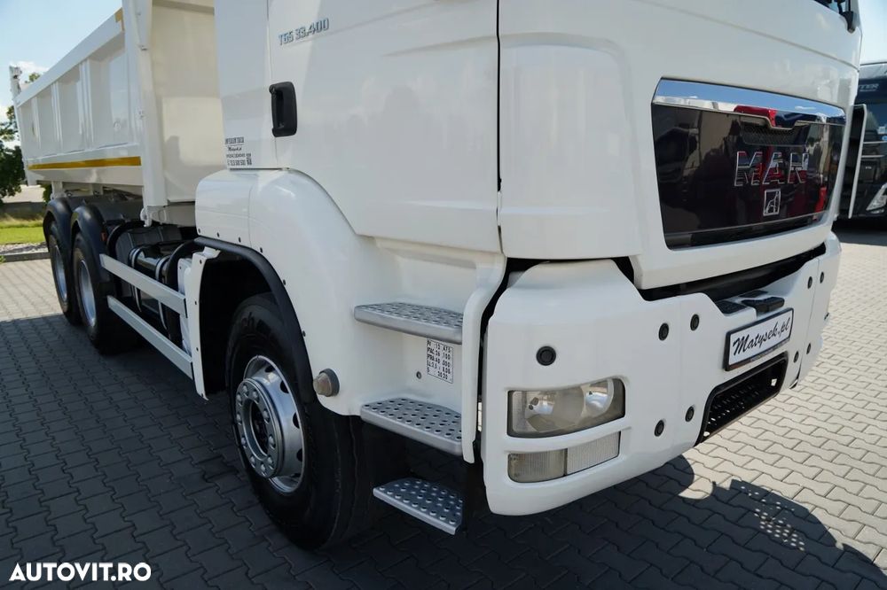 MAN TGS 33.400 / 6X4 / BASCULĂ CU 2 LATE / BASCULĂ CU HIDRODOXIE / BORDMATIC / MEILLER KIPPER / EURO 5 - 17