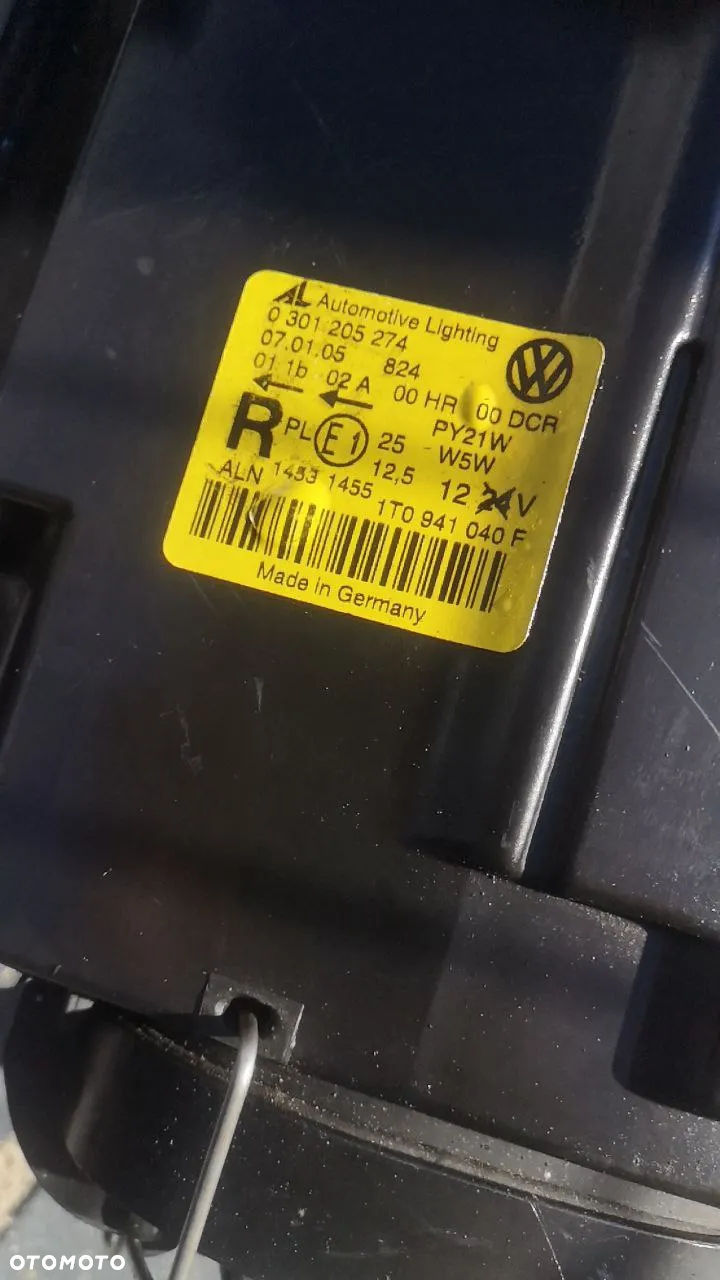 VOLKSWAGEN TOURAN I PRZED LIFT ZDERZAK / REFLEKTORY / ATRAPA KOD LAKIERU: LB5N - 4