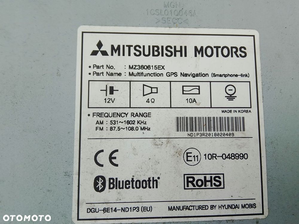 radio nawigacja mitsubishi space star ii lift mz360615ex - 5