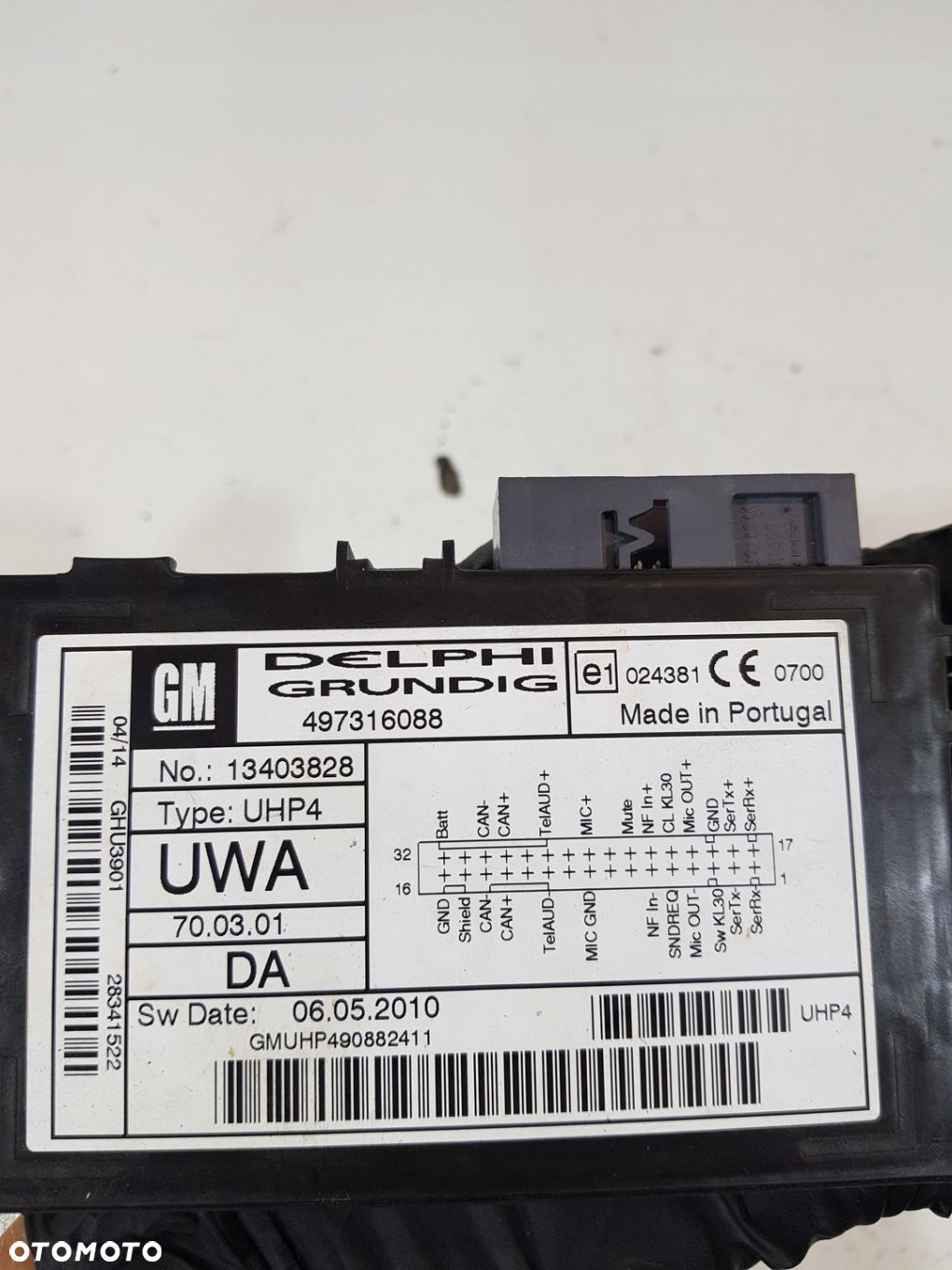MODUŁ BLUETOOTH 13403828 OPEL ZAFIRA B ASTRA H EU - 4