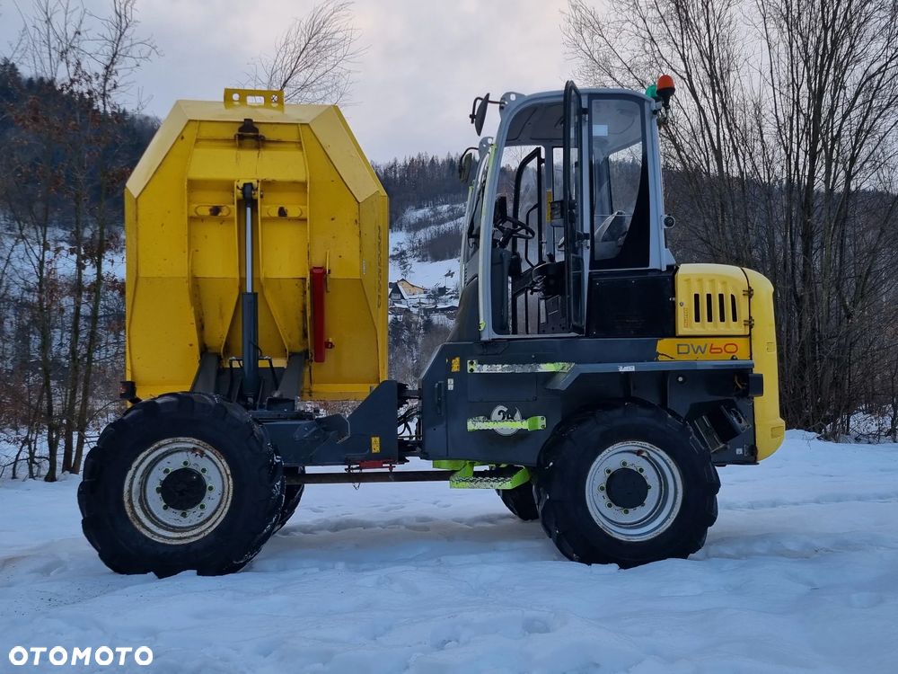Wacker Neuson DW60 Wozidło 4x4 6 ton OBROTOWA koleba 1500mtg 2018 rok jak nowe z salonu PERKINS turbo silnik. Z Norwegii. Pełne sterowanie dżojstik REWERS HYDROSTATIC Ogrzewana Kabina Opony zero zużycia. Aktualna DEKRA. Kamera tył i Przód! Zero luzów i wycieków. Paka jak Nowa bez rys! - 4