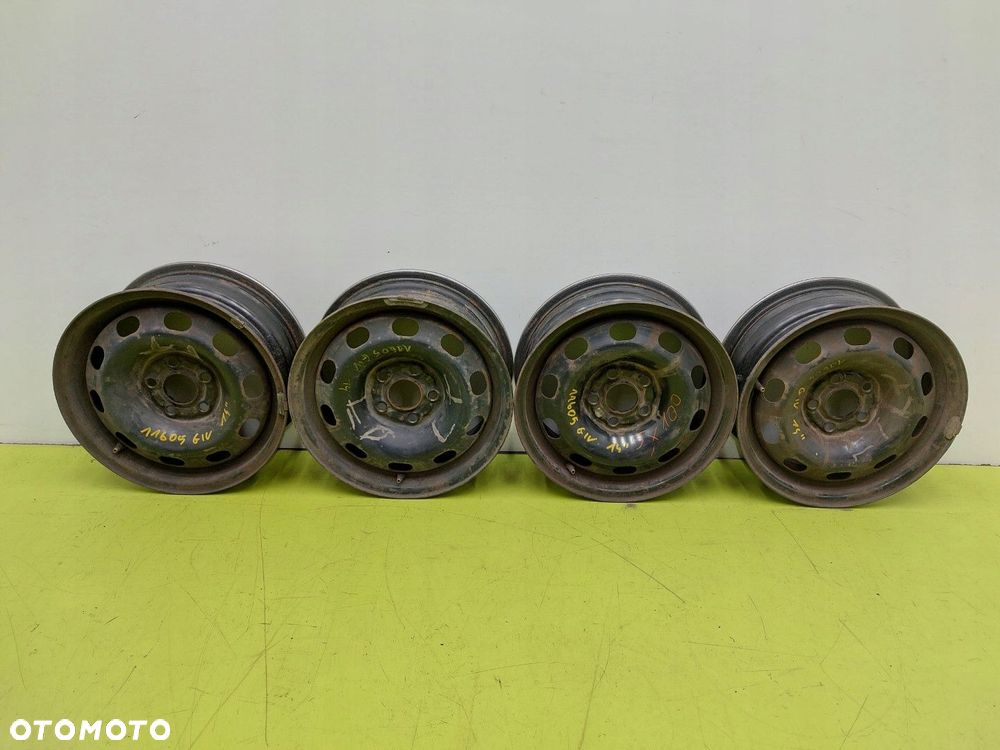 Felgi stalowe 4X KOMPLET VW GOLF IV 1997-2003 6J 14 ET 38 5X100 - 1