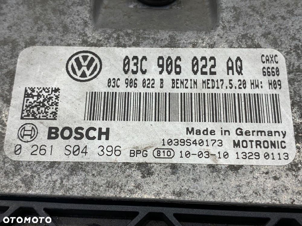 KOMPUTER SILNIKA  SEAT ALTEA XL (5P5, 5P8) 2006 - 2022 1.4 TSI 92 kW [125 KM] benzyna 2007 - 2022 - 4