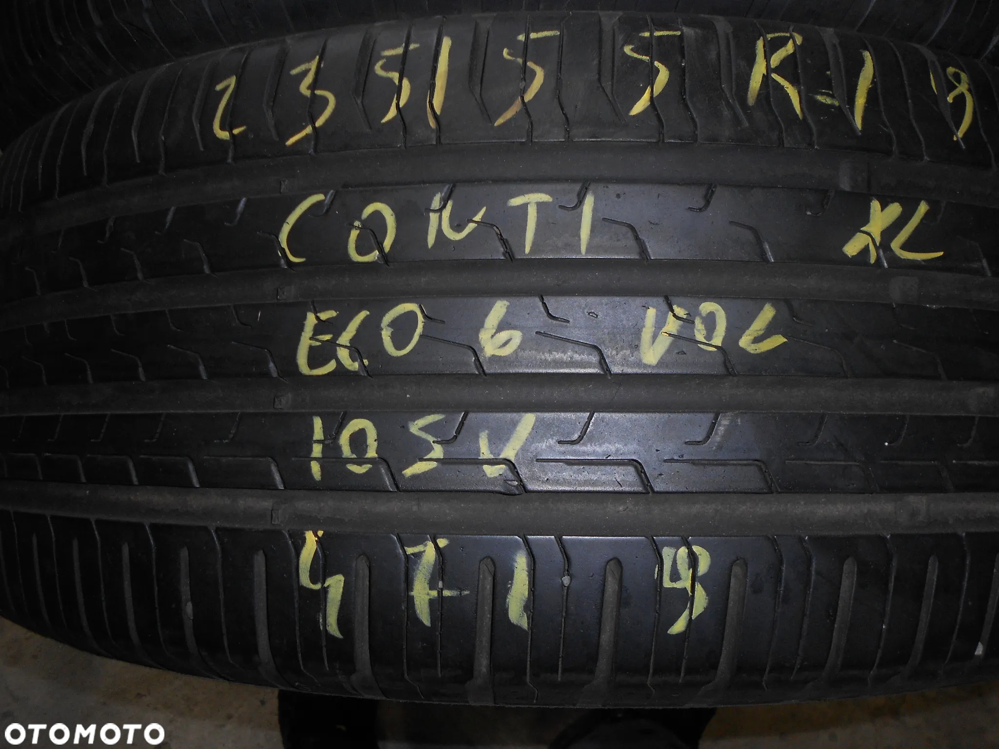 OPONY 235/55R19  CONTINENTAL ECO CONTACT 6 XL VOL DOT 4321 / 4719 8MM - 3