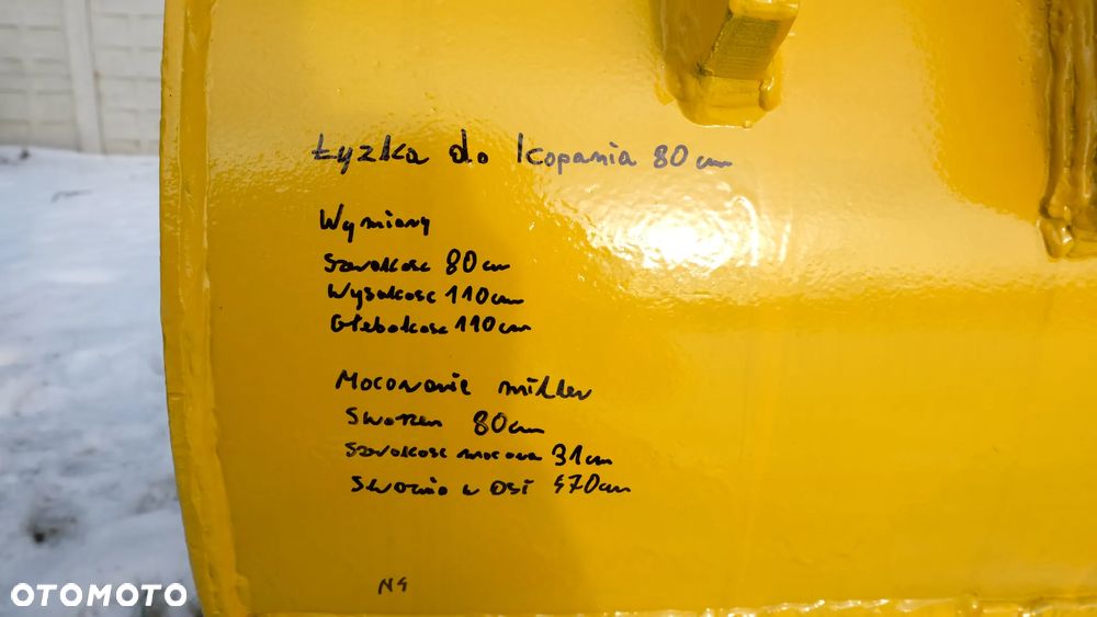 łyżka 09m3 80cm szalunkowa - 4