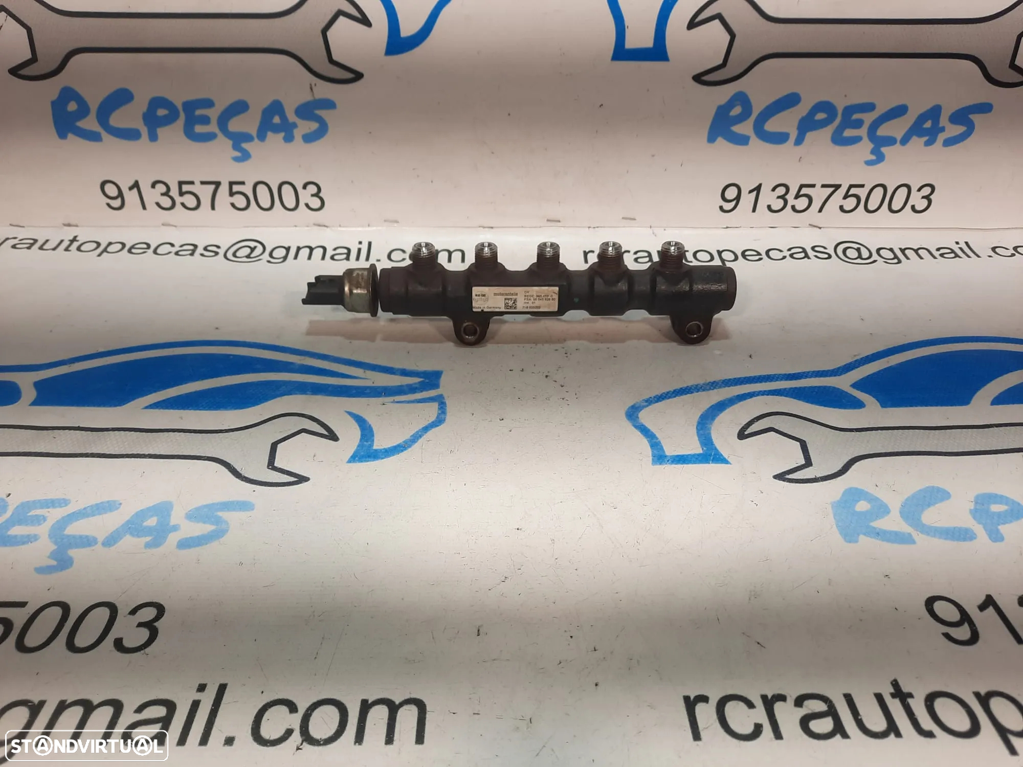 REGUA REGULADORA INJEÇÃO INJECÇÃO PEUGEOT 307 1.6 HDI 9HX - 8