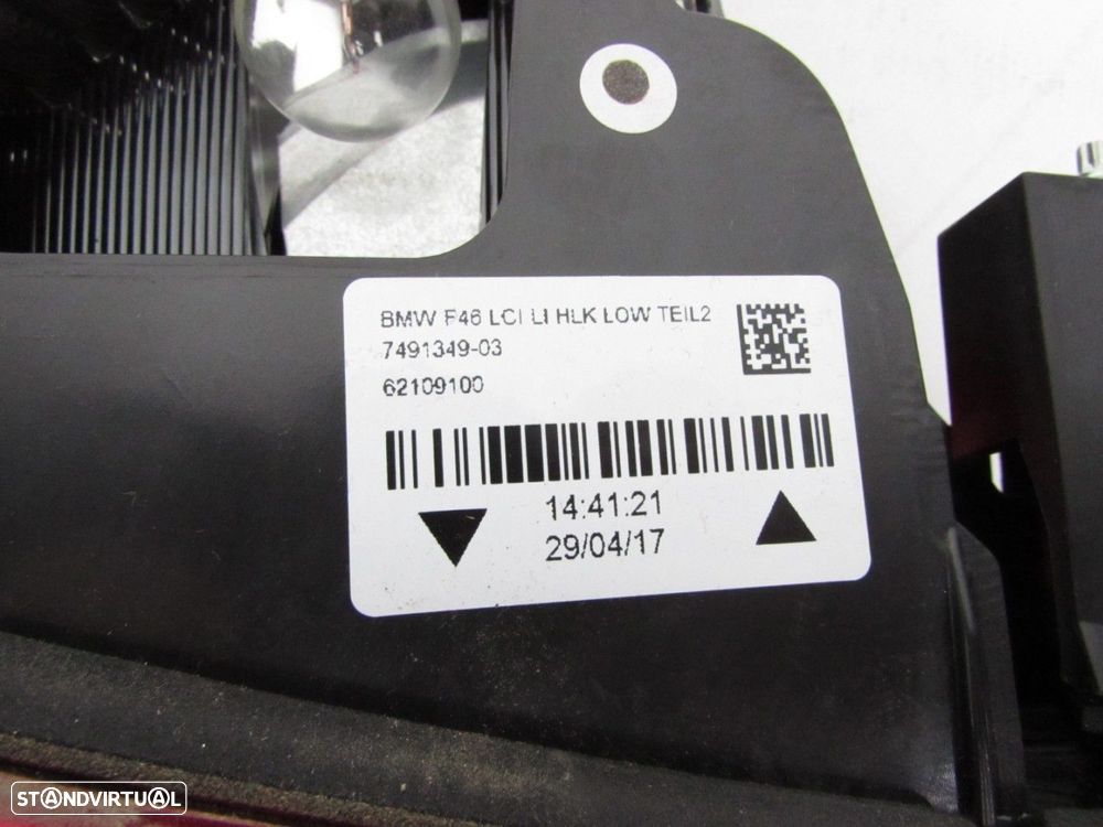 Farolim Da Mala Esquerdo Seminovo/ Original BMW 2 Gran Tourer (F46) 63217491349 - 3