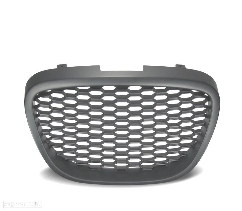 GRELHA FRONTAL SEAT LEON II 1P TOLEDO III 5P ALTEA 5P 04-09 PRETA SEM SÍMBOLO TIPO COLMEIA - 3