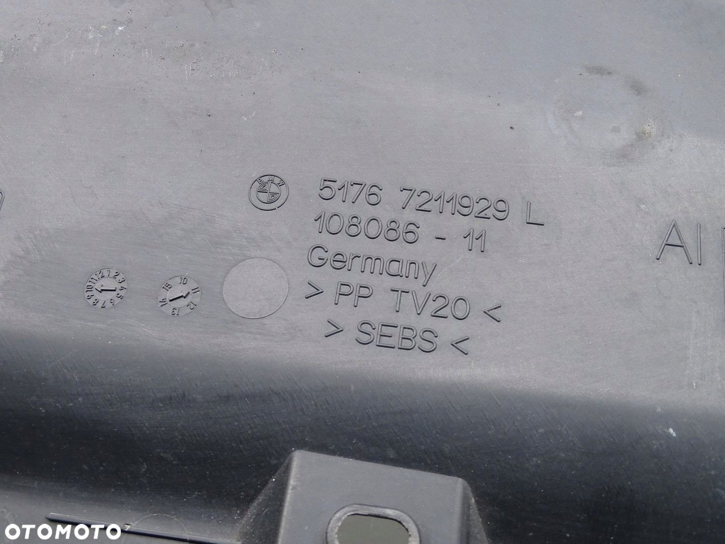 OSŁONA BŁOTNIKA LEWY PRZÓD PRZEDNIA BMW 6 F13 7211929 - 8