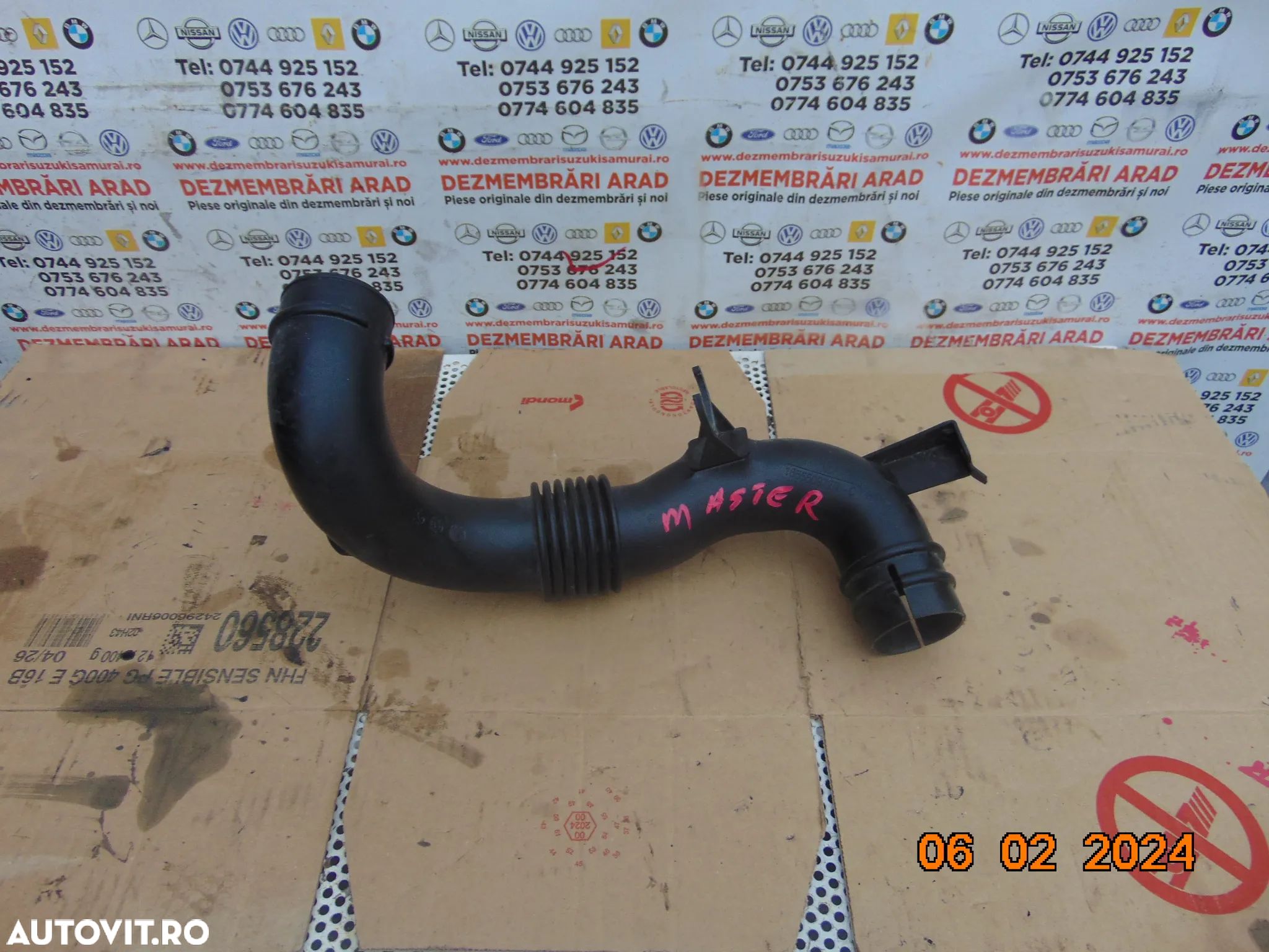 Conducta aer Renamut master 2.3 euro 6 opel movano nissan nv400 tub aer cod 165550972r - 1