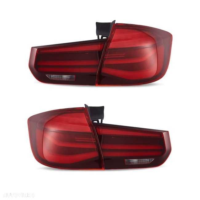 Set Stopuri Lampi LED BMW Seria 3 F31 Break Model LCI Facelift culoare Rosu - 2