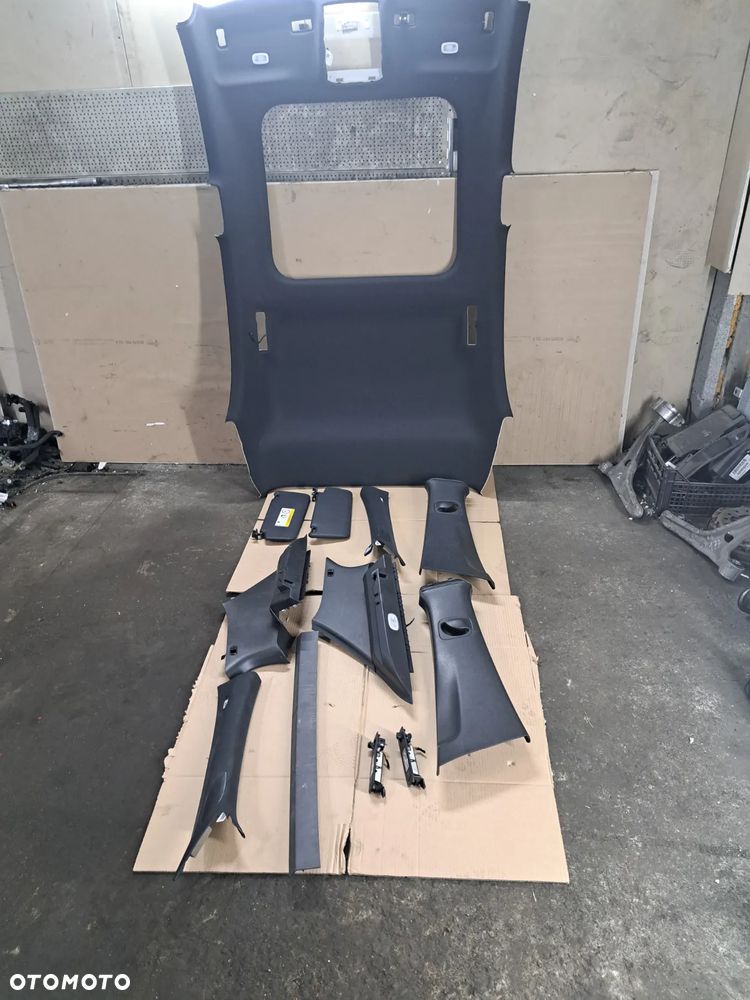 Mercedes A klasa w177 podsufitka czarna amg pakiet pod szyberdach plastiki komplet - 1