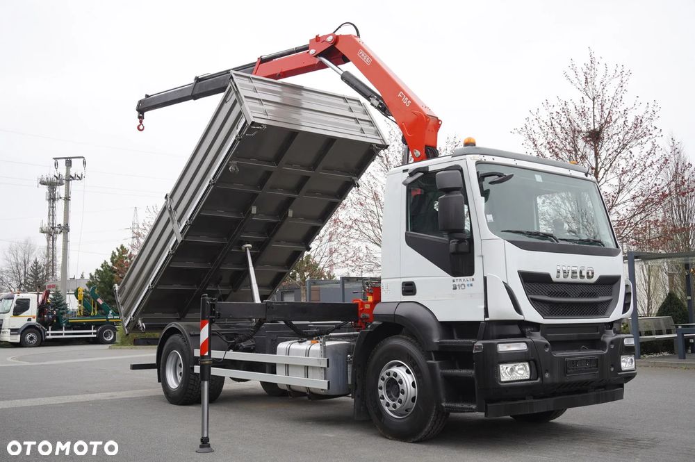 Iveco Stralis 19.310 E6 4x2 / Fassi F155A.0.22 / 690 MTH! / pilot / NOWA 3-stronna wywrotka - 13