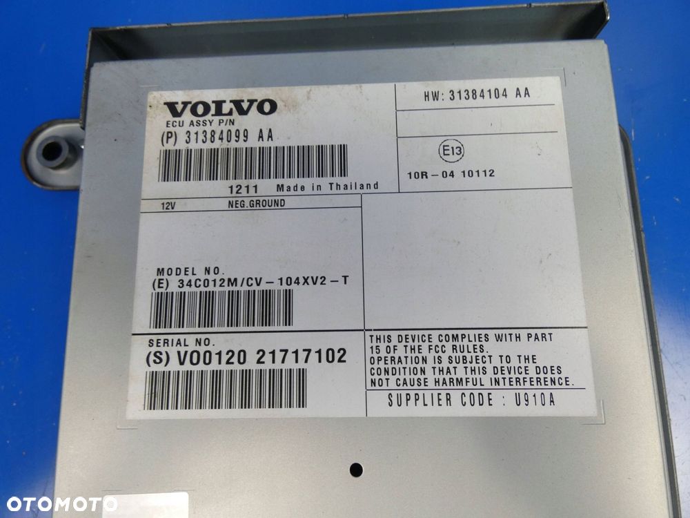 VOLVO V40 II V60 S60 II WZMACNIACZ RADIA AUDIO - 2