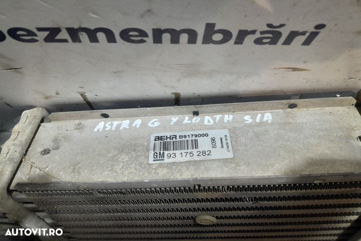 Intercooler 93175282 93175282 Opel Astra G [1998 - 2009] Hatchback 5- - 2