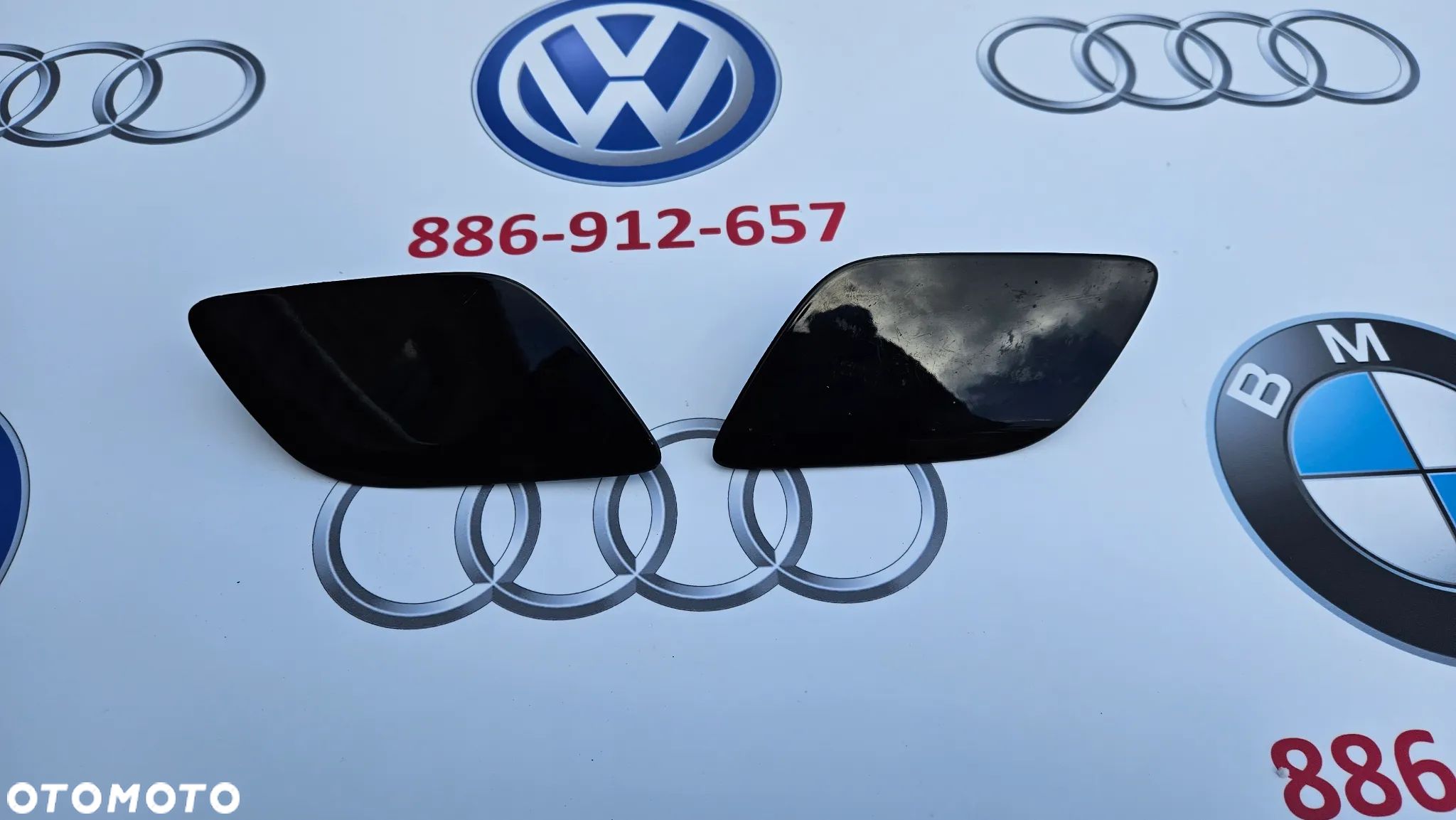 Audi Q7 4L Zaślepka spryskiwacza reflektora prawego i lewego 4L0955276G 4L0955275G - 1