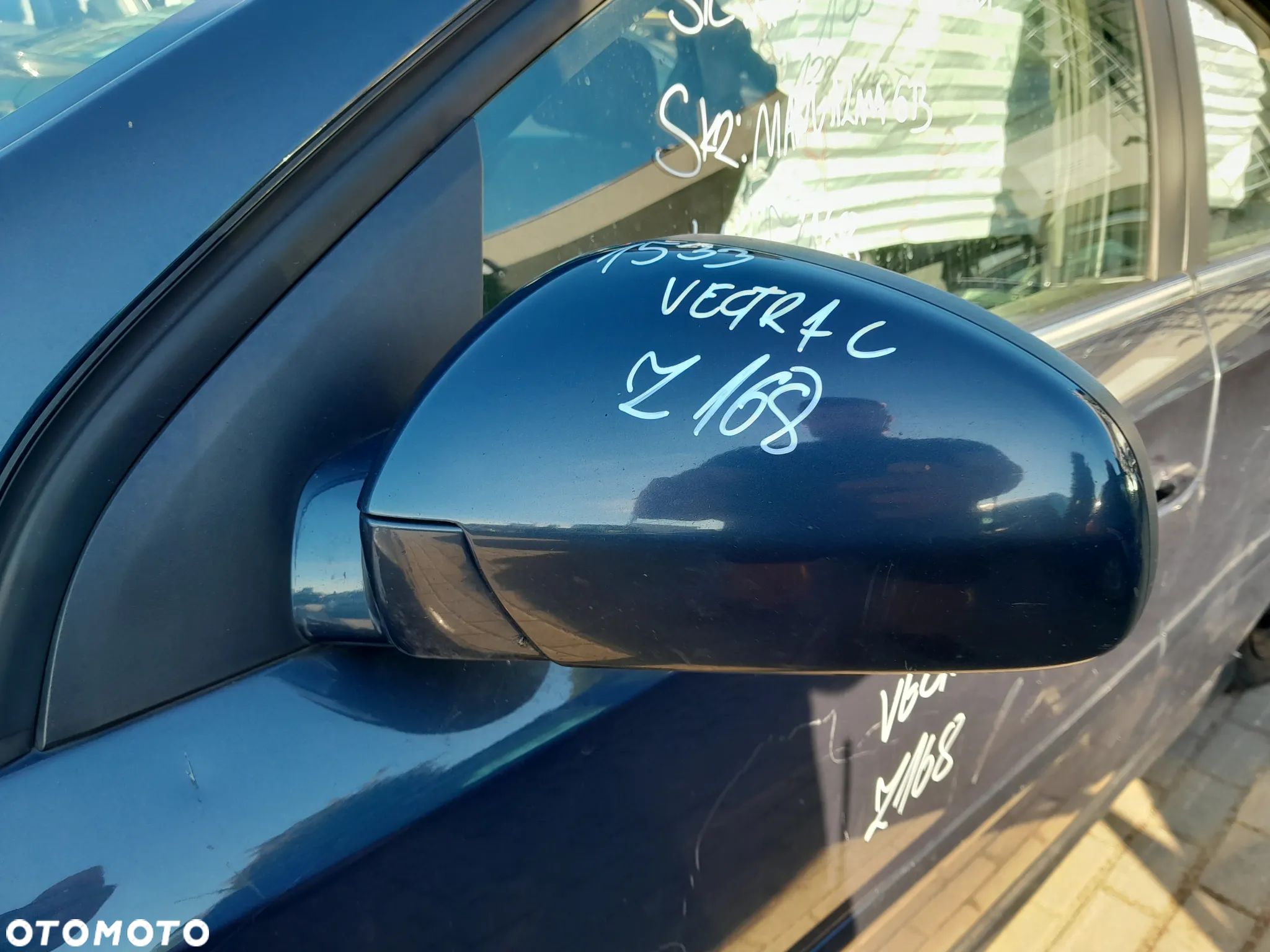 OPEL VECTRA C LUSTERKO LEWE PRZEDNIE LEWY PRZÓD KOLOR: Z168 - 1