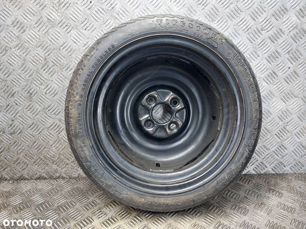 DOJAZDÓWKA 4x100 3,5Jx14 ET45 FI57,1 105/70R14 FIRESTONE VW SEAT SKODA - 7