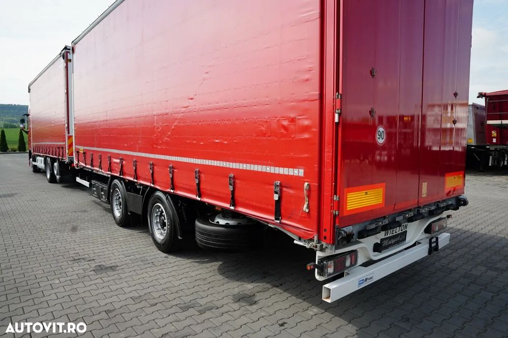 Volvo FH 460 / COMBINAT TANDEM / 120 M3 / TRANSITION / I-SAVE / I-PARK COOL / DIRECȚIE CU RIDICARE AXLE / WIELTON / CORTINĂ ARMATĂ - 11