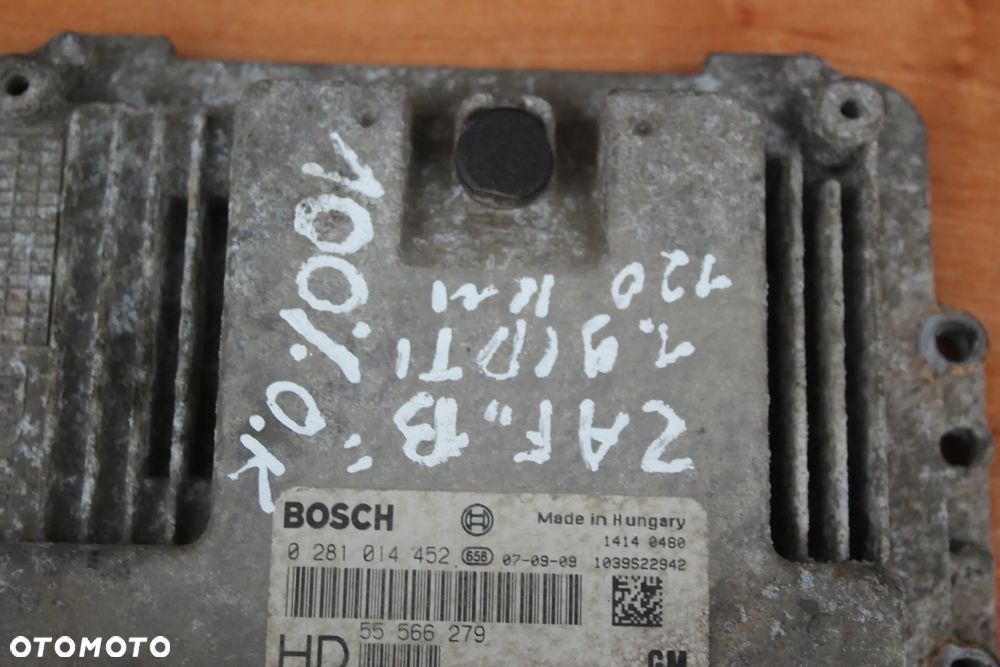 STEROWNIK KOMPUTER SILNIKA OPEL ASTRA H ZAFIRA B 1.9 CDTI 120KM 55566279 0281014452 - 3