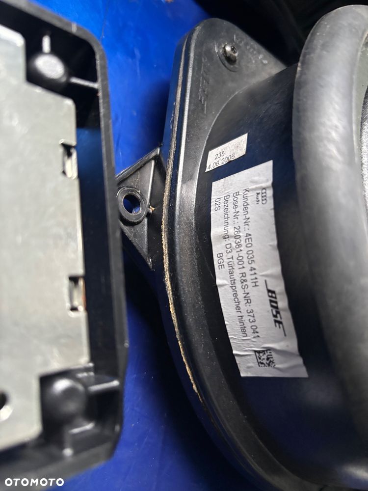 AUDI A8 D3 ZESTAW GLOSNIKOW BOSE SUBOFER 4E0035412 - 3