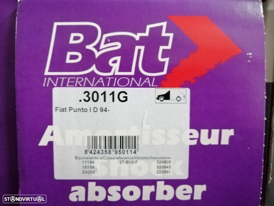 Par de amortecedores da frente Fiat Punto 1993 Novos - 1