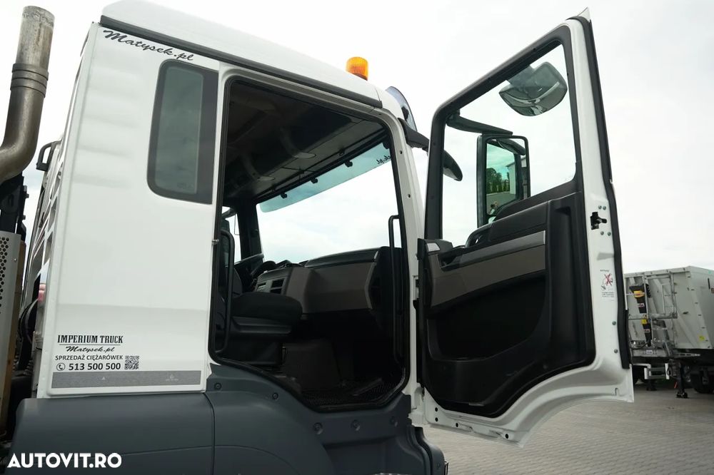 MAN TGS 35.460 / 8X4 / BASCULĂ SPATE / CLAPETĂ HIDRAULICĂ / MEILLER KIPPER / AUTOMAT / ANVELOPE 100% / PERDIERĂ ELECTRICĂ / EURO 6 - 38