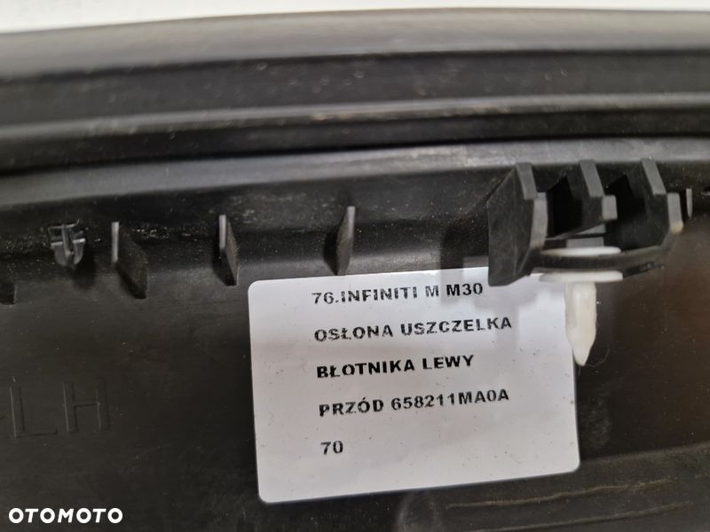 INFINITI M M30 USŁONA USZCZELKA BŁOTNIKA LEWY PRZÓD 658211MA0A - 9