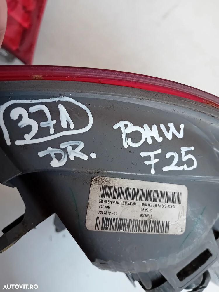 Stopuri Lampa Stop Tripla Stanga Dreapta Bmw X3 F25 LED De Pe Caroserie Cod 7217311 7217312 - 8