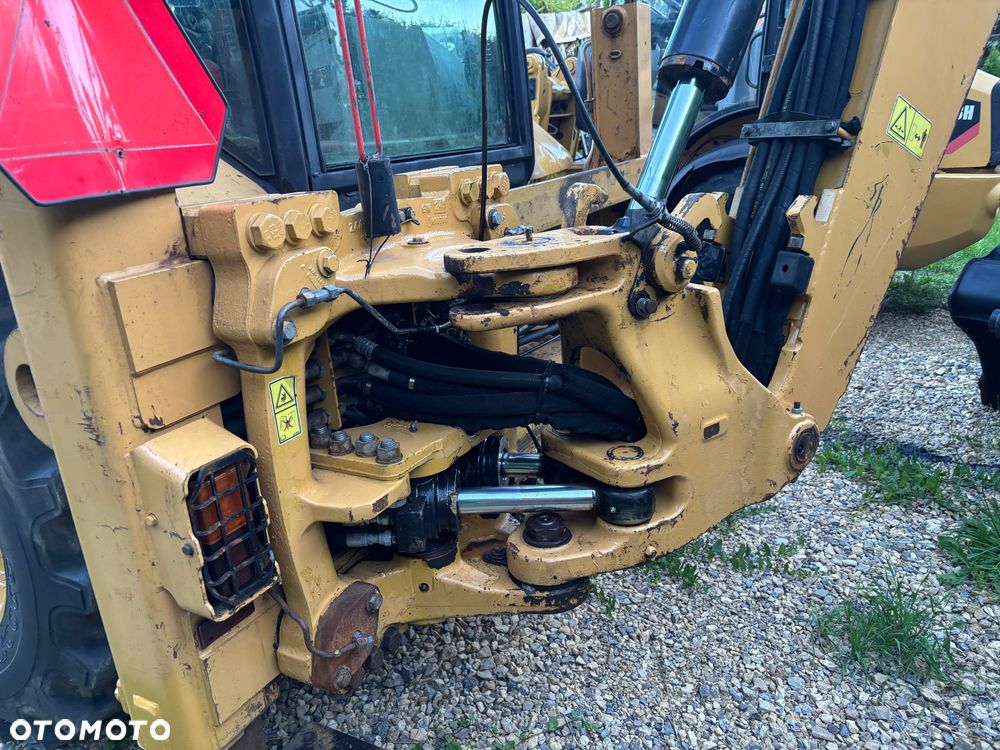 Caterpillar CAT 428E 2008r 4x4 koparko ładowarka teleskop widły rekin - 14