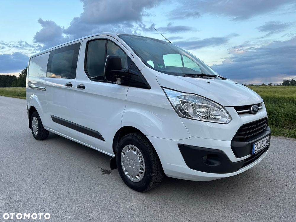 Ford TRANSIT CUSTOM LONG L2H1 Klima Elektryka Dubel Kabina 6os. Tempomat Brygadówka Serwis - 19