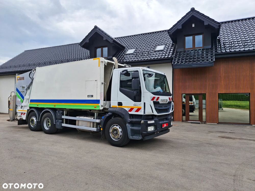 Iveco Stralis 360 Śmieciarka FAUN Dwukomorowa Dwie Komory Euro 5 Segregacja - 1