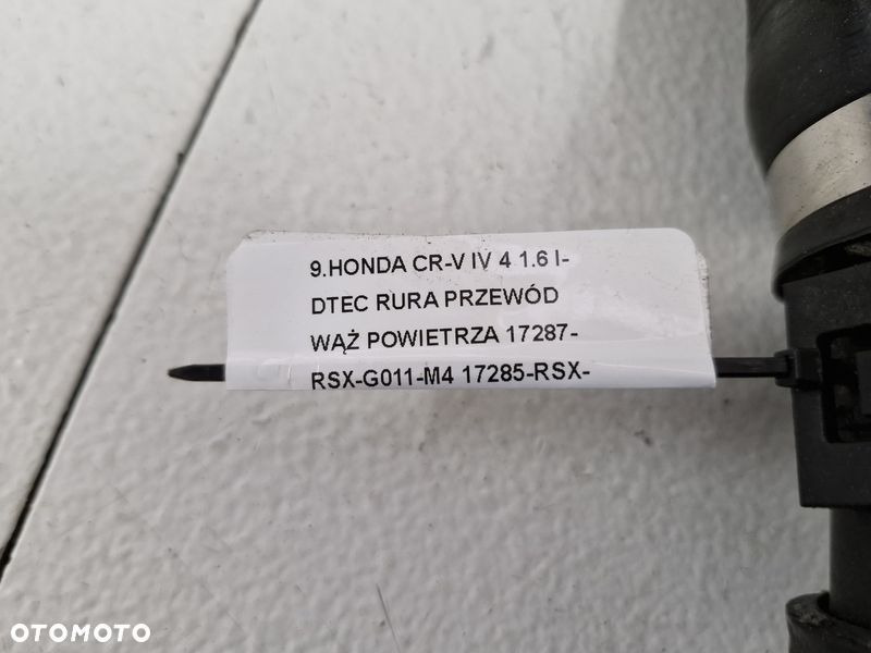 HONDA CR-V IV 4 1.6 I-DTEC RURA PRZEWÓD WĄŻ POWIETRZA 17287-RSX-G011-M4 17285-RSX-G011-M4 - 5