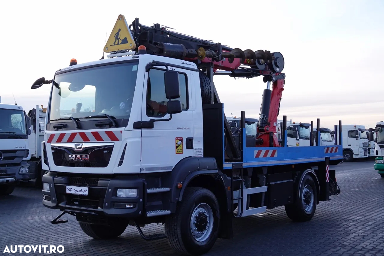 MAN TGM 13.290 / 4x4 / HDS HC 190 + GAMURIȚĂ 2 m / FORMAȚIE RICH / EURO 6 / MANUAL / AN 2019 - 6