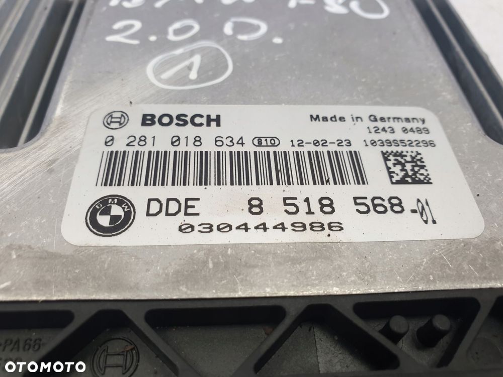 BMW F30 2.0 D KOMPUTER SILNIKA 8518568 sterownik - 2